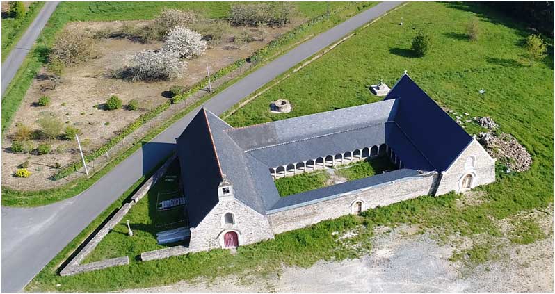 Vue de la Chapelle Saint Pierre-ès-Liens à la fin du chantier 2018.